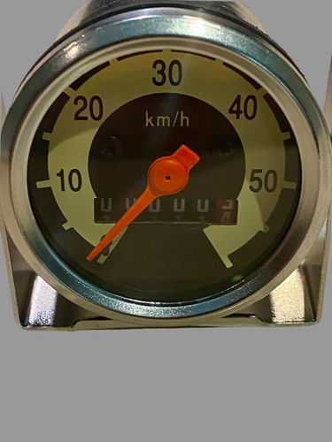 Tacho 48mm elfenbein schwarz - tacho, elfenbein/schwarz